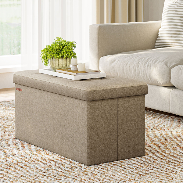 Ταμπουρέ Με Αποθηκευτικό Χώρο (76x38x38) Songmics LSF047K51