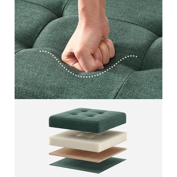 Ταμπουρέ Με Αποθηκευτικό Χώρο (76x38x38) Songmics LSF047C51