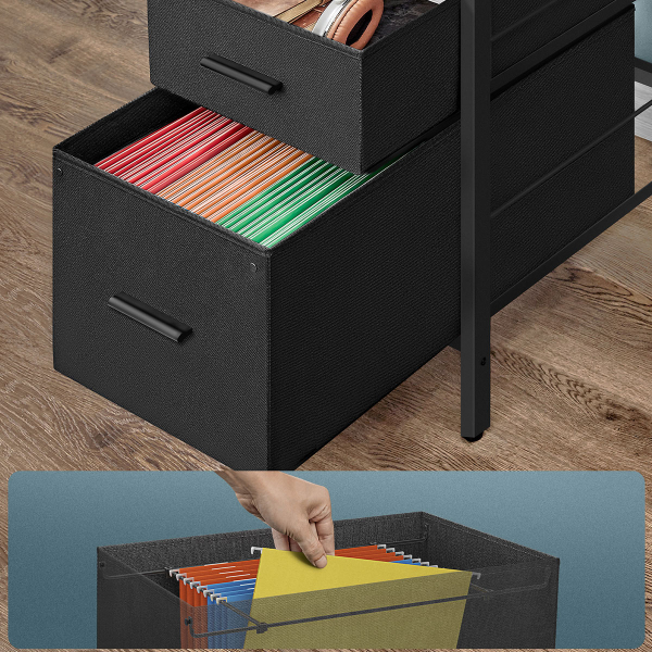 Γραφείο Υπολογιστή Με Ενσωματωμένες Πρίζες & Led (135x55x89) Vasagle LWD094K02