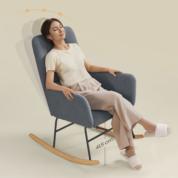 Πολυθρόνα Κουνιστή (89.5x67.5x106) Songmics LYY500GN01