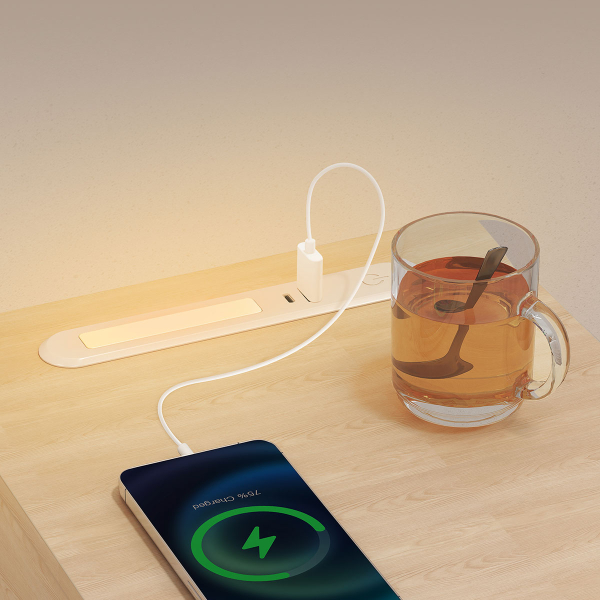 Κομοδίνο Με Ενσωματωμένες Πρίζες - USB & Led (30x25x59.5) Vasagle LET610Y01