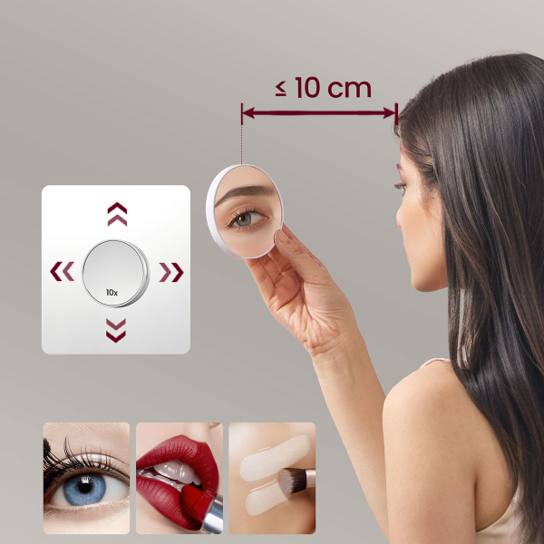 Καθρέφτης Τοίχου Με Ντουλάπι - Ενσωματωμένες Πρίζες & Led (80x16.5x60) Vasagle BBK134W01