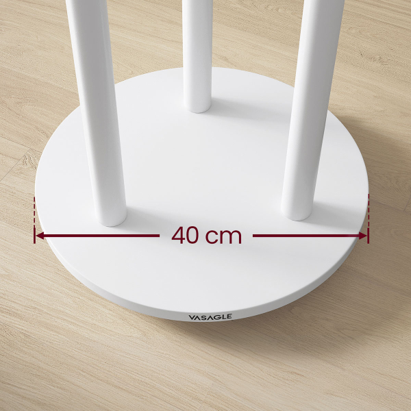 Καλόγερος Ρούχων Με Ράφια & Ροδάκια (Φ40x175) Vasagle RCR023W01