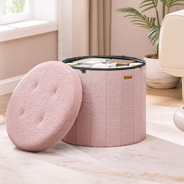 Σκαμπό Με Αποθηκευτικό Χώρο (47x47x45) Songmics LSF606R01