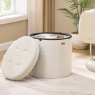 Σκαμπό Με Αποθηκευτικό Χώρο (47x47x45) Songmics LSF606W01