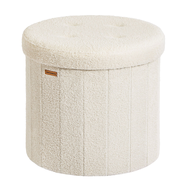 Σκαμπό Με Αποθηκευτικό Χώρο (47x47x45) Songmics LSF606W01