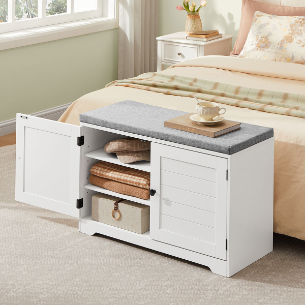 Παγκάκι Με Αποθηκευτικό Χώρο - Παπουτσοθήκη (81x35.5x52.5) Vasagle LSB034W01