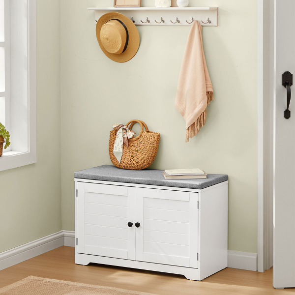 Παγκάκι Με Αποθηκευτικό Χώρο - Παπουτσοθήκη (81x35.5x52.5) Vasagle LSB034W01