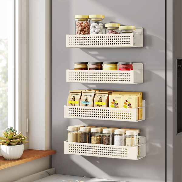 Μαγνητικά Ράφια Για Μπαχαρικά (Σετ 4τμχ) Songmics KCS061W01