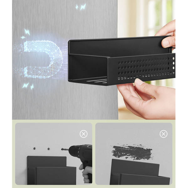 Μαγνητικά Ράφια Για Μπαχαρικά (Σετ 4τμχ) Songmics KCS061B01