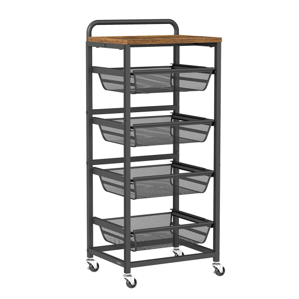 Τρόλεϊ/Ραφιέρα 5 Θέσεων (40x31.7x95) Vasagle LRC041K01