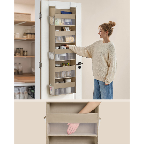 Κρεμαστή Θήκη Οργάνωσης Πόρτας 5 Θέσεων (40x15x140) Songmics RDH007Y01