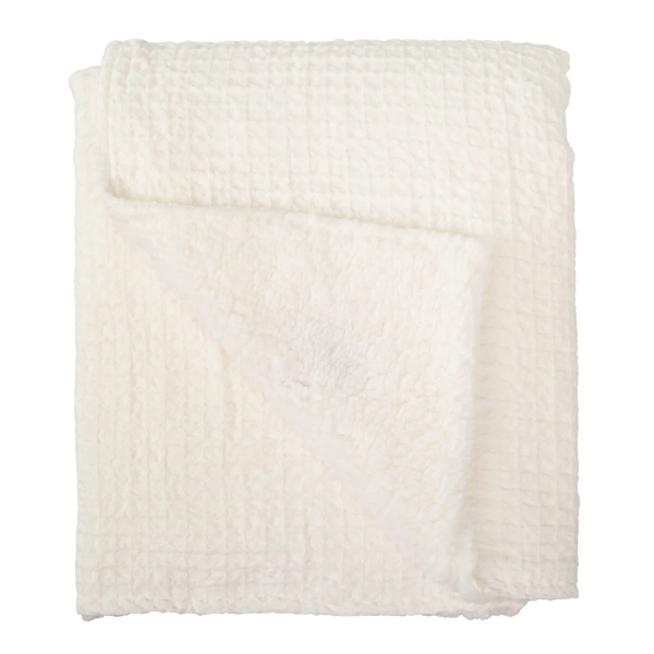 Κουβέρτα Fleece Αγκαλιάς (75x90) + Πανάκι Παρηγοριάς Bimbidreams Λευκό