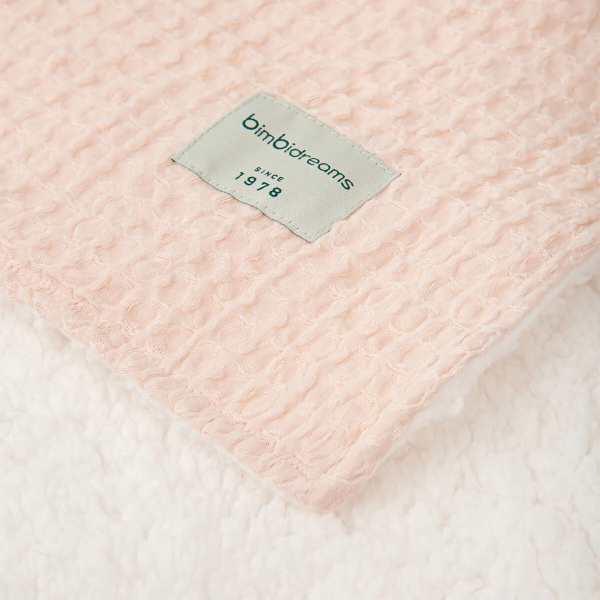 Κουβέρτα Fleece Αγκαλιάς (75x90) + Πανάκι Παρηγοριάς Bimbidreams Ροζ