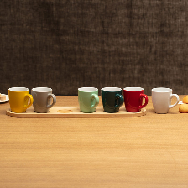 Φλυτζάνια Espresso 90ml Με Δίσκο (Σετ 7τμχ) S-D Colorama 188861