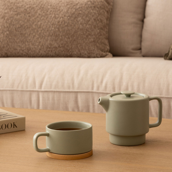 Τσαγιέρα Με Κούπα & Με Φίλτρο 400ml S-D Natural 160724D Mint