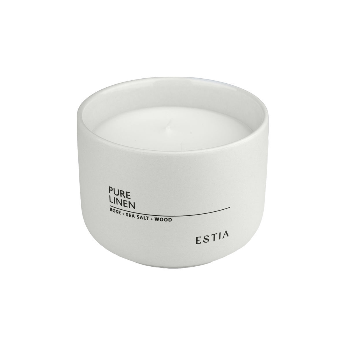 Κερί Αρωματικό 280Gr Estia Pure Linen 04-36409 Home Διακόσμηση Αρωματικά Χώρου - Diffuser Spitishop