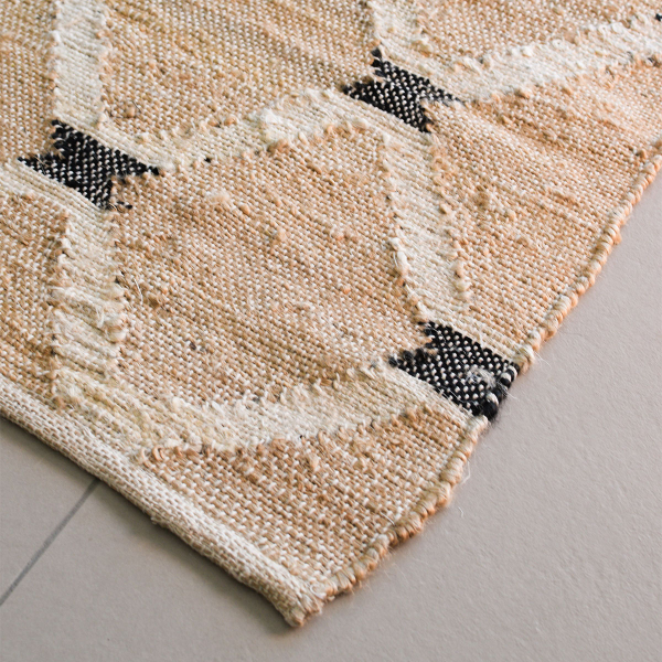 Χαλί Καλοκαιρινό (140x200) Ravelia Chainlink Black