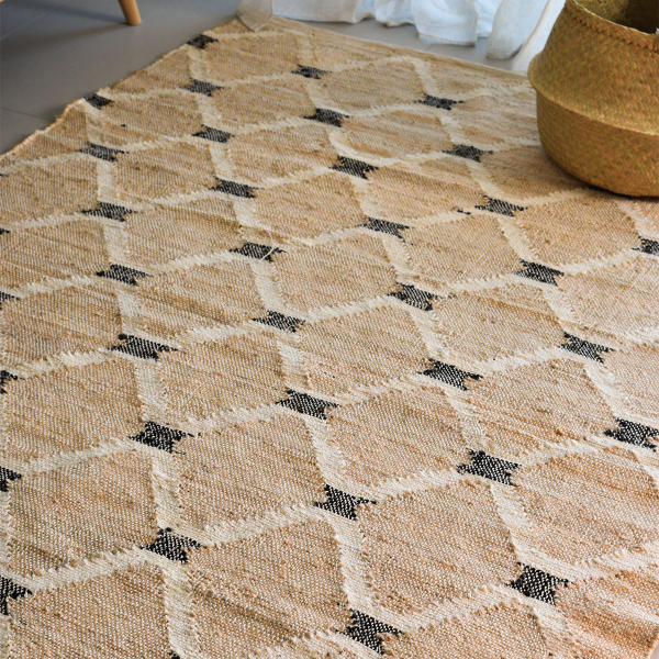 Χαλί Καλοκαιρινό (140x200) Ravelia Chainlink Black