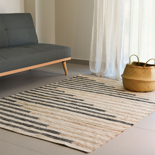 Χαλί Καλοκαιρινό (140x200) Ravelia Rothco Black