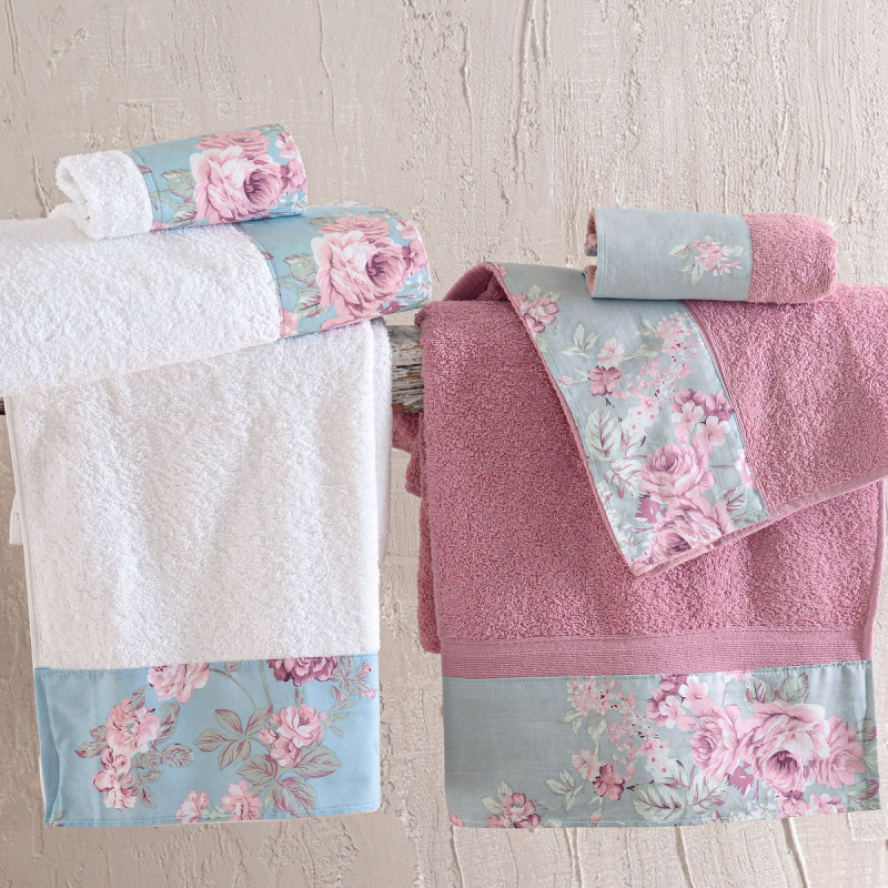 Πετσέτες Μπάνιου (Σετ 3τμχ) Rythmos Springtime 500gsm