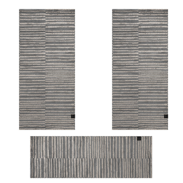 Χαλιά Κρεβατοκάμαρας (Σετ 3τμχ) Guy Laroche Swing Carbon