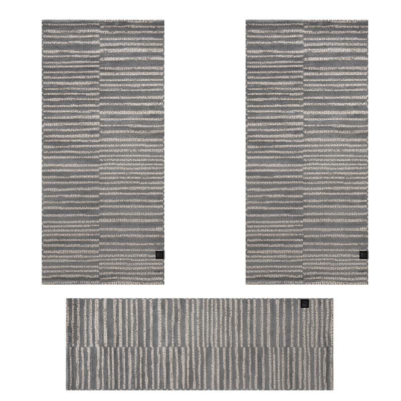 Χαλιά Κρεβατοκάμαρας (Σετ 3τμχ) Guy Laroche Swing Carbon