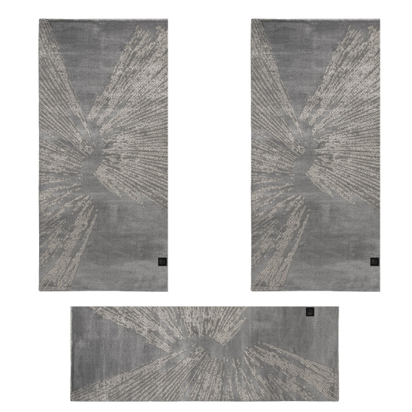 Χαλιά Κρεβατοκάμαρας (Σετ 3τμχ) Guy Laroche Splash Carbon