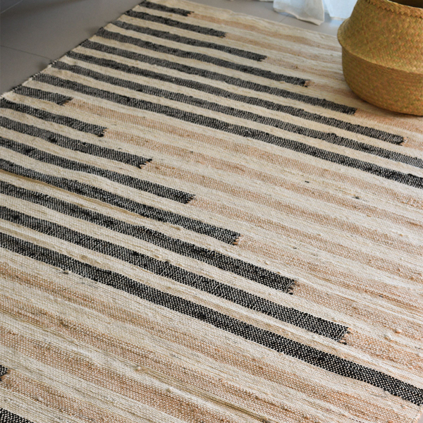 Χαλί Καλοκαιρινό (140x200) Ravelia Rothco Black