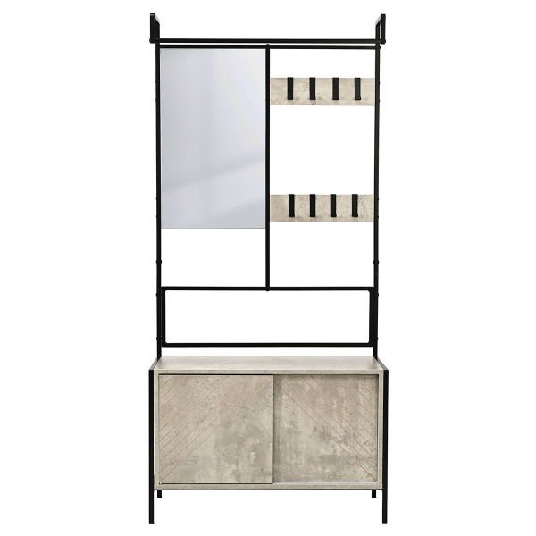 Έπιπλο Εισόδου Με Καθρέφτη (80x35x172) Spitishop Nobile Cement