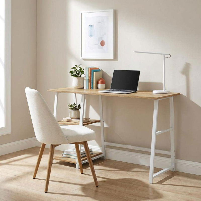 Γραφείο Υπολογιστή Με 2 Ράφια (120x50x73) Spitishop Muse