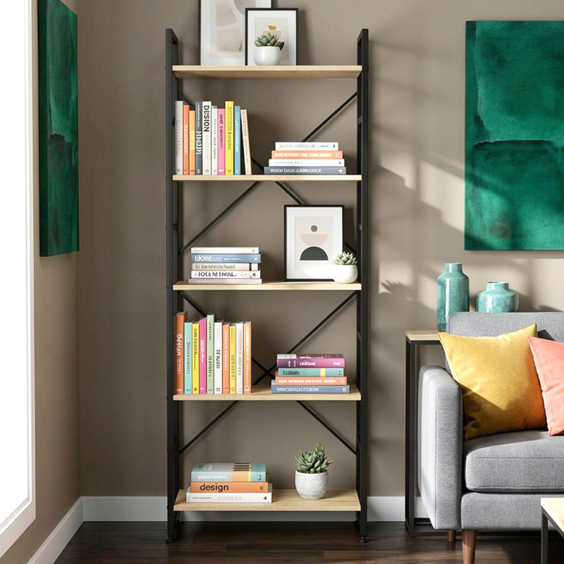 Ραφιέρα Δαπέδου 5 Θέσεων (60x35x159) Spitishop Vivo