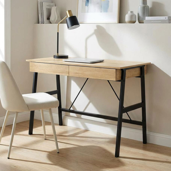 Γραφείο Υπολογιστή Με 2 Συρτάρια & Ντουλάπι (110x55x75) Spitishop Vivo