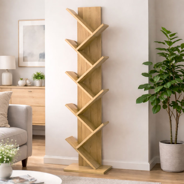 Βιβλιοθήκη Δαπέδου 8 Θέσεων (40x30x174) Spitishop Libro Natural
