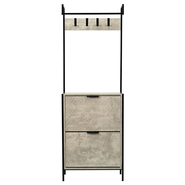 Έπιπλο Εισόδου - Παπουτσοθήκη 12 Θέσεων (60x26x172) Spitishop Sapiente Cement