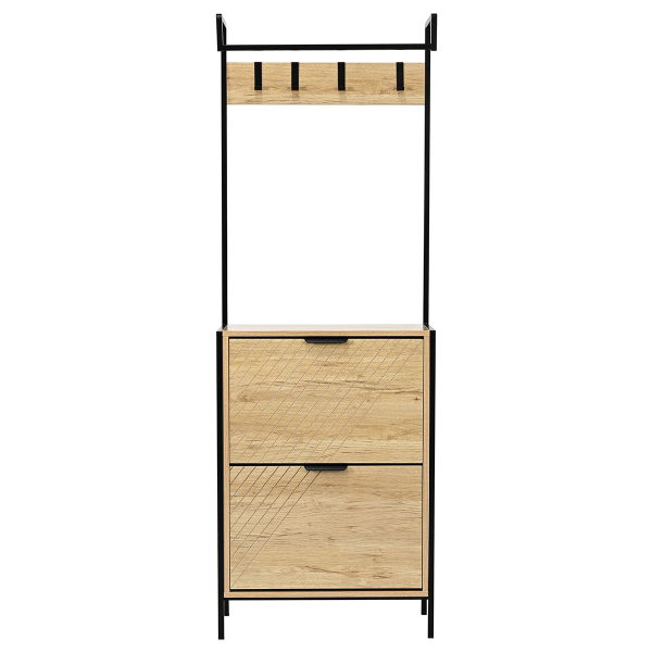 Έπιπλο Εισόδου - Παπουτσοθήκη 12 Θέσεων (60x26x172) Spitishop Sapiente Natural