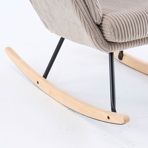 Πολυθρόνα Κουνιστή (94x67.5x106) Spitishop Bliss Mink