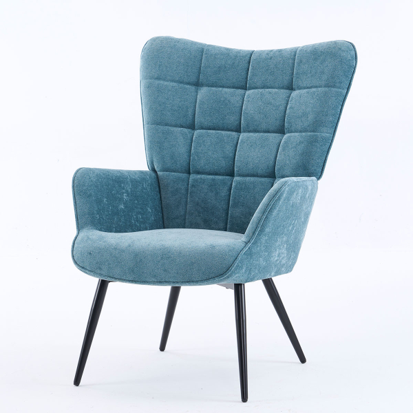 Πολυθρόνα Με Υποπόδιο (78x72x98) Spitishop Haven Blue