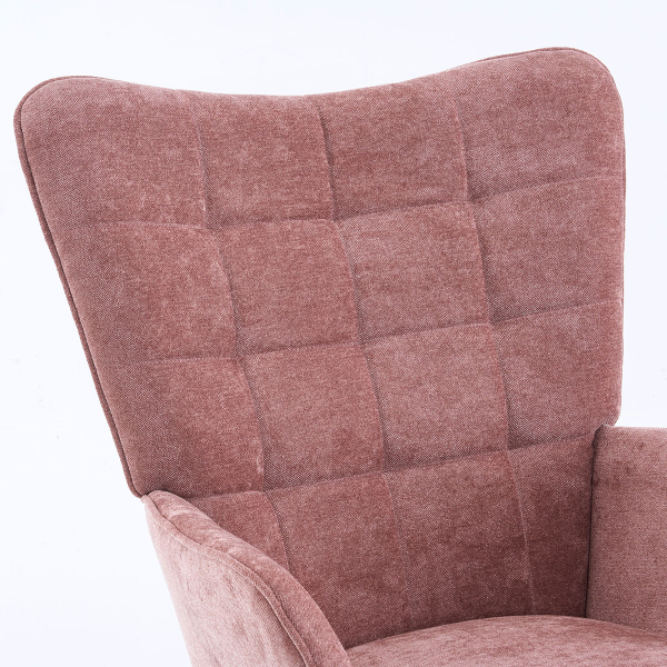 Πολυθρόνα Με Υποπόδιο (78x72x98) Spitishop Haven Pink