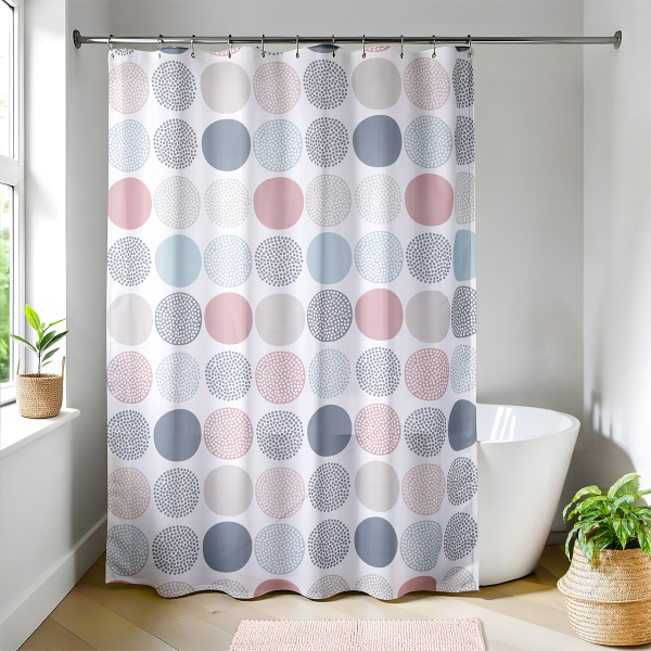 Κουρτίνα Μπάνιου (180x200) Με Κρίκους T-D Gaia 1205664