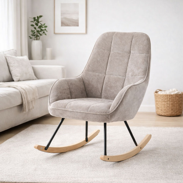 Πολυθρόνα Κουνιστή (89x71x94) Spitishop Harbor Taupe