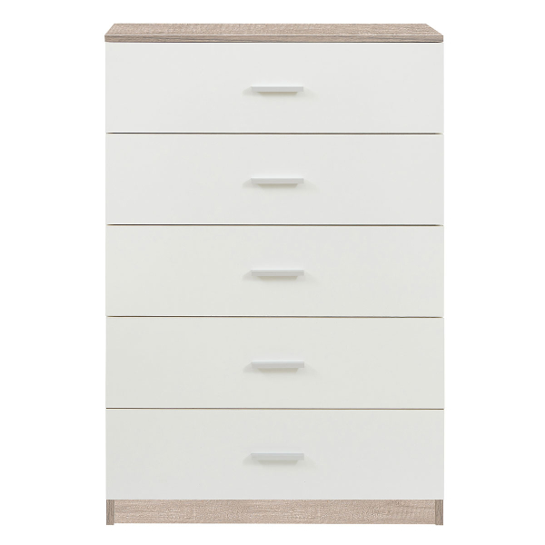 Συρταριέρα 5 Θέσεων (70x35x108) Spitishop Dama White/Greige