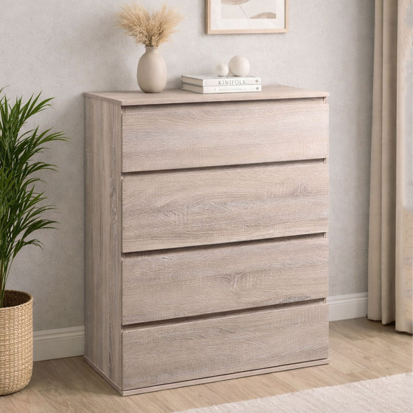 Συρταριέρα 4 Θέσεων (80x40x105) Spitishop Serene Natural