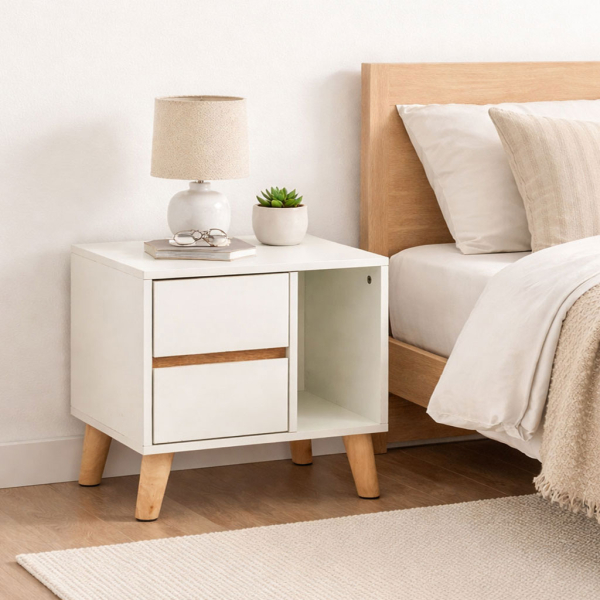 Κομοδίνο Με Συρτάρια & Ράφι (50x34x46) Spitishop Fayo