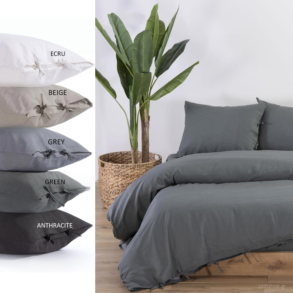 Σεντόνι King Size Επίπεδο (270x280) Nef-Nef Homeware Cotton Linen