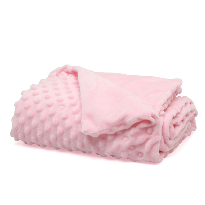 Κουβέρτα Minky Αγκαλιάς (80x110) Kiokids 3976 Ροζ