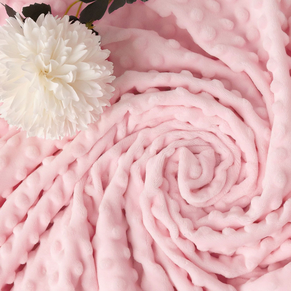 Κουβέρτα Minky Αγκαλιάς (80x110) Kiokids 3976 Ροζ