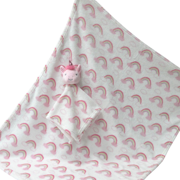 Κουβέρτα Fleece Αγκαλιάς (75x90) + Πανάκι Παρηγοριάς Viopros Σχ. 731