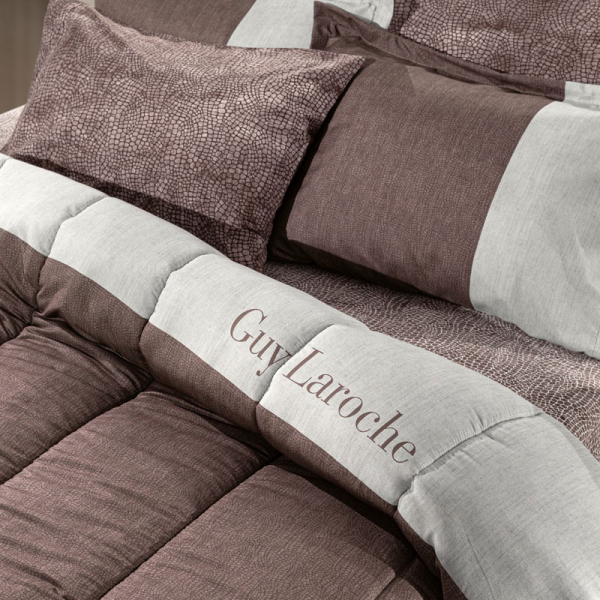 Παπλωματοθήκη Υπέρδιπλη (225x245) Guy Laroche Safari Choco