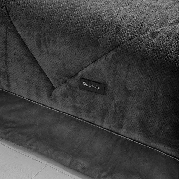 Κουβερτοπάπλωμα Ημίδιπλο (180x240) Guy Laroche Moore Anthracite